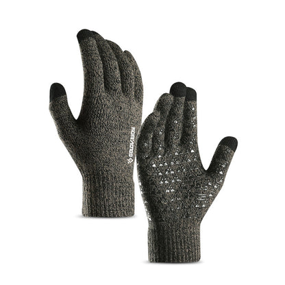 Women's & Men's Knitted Warm Wool Fleece-lined Gloves