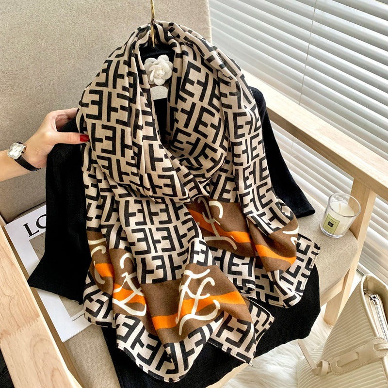 Women's Shawl Air-conditioned Room Outer Match High-grade Scarfs