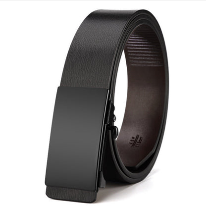 Men's Leather Toothless Automatic Buckle Decoration Trendy Fashion Belts