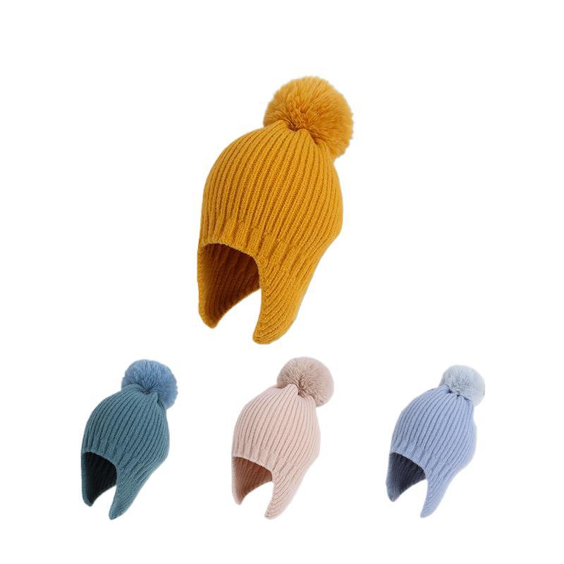 Children's Winter Hat Thermal Lei Knitted Woolen Kids' Headwear