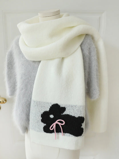 Super Beautiful Handmade Bow Cartoon Puppy Scarfs