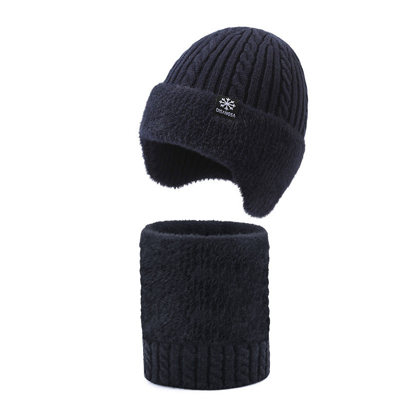 Men's Winter Outdoor Cycling Warm Two-piece Suit Hats & Caps