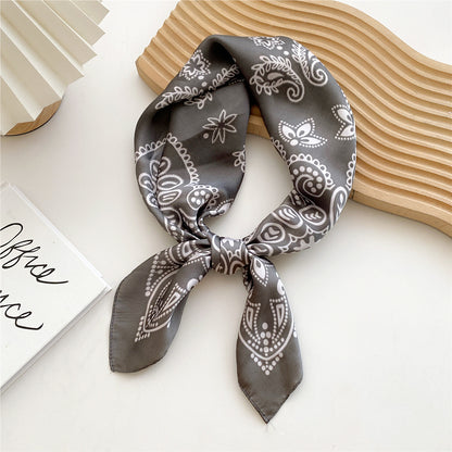 Women's Kerchief Thin Western Style Hair Band Decorative Scarfs