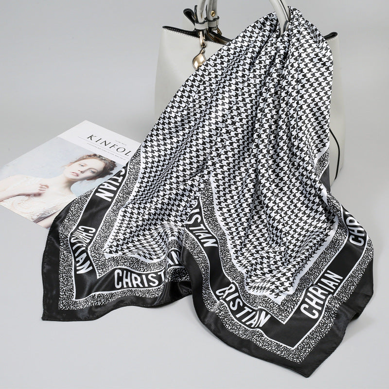 Large Kerchief Printed Female Mother's Outer Scarfs