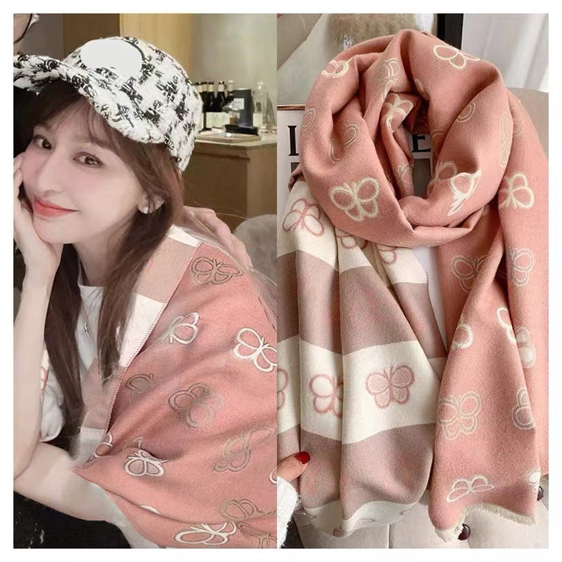 Women's Outer Match Neck Warmer Office Blanket Scarfs