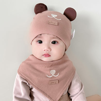 Women's & Men's Bear Son Leather Tag Born Fetal Kids' Headwear