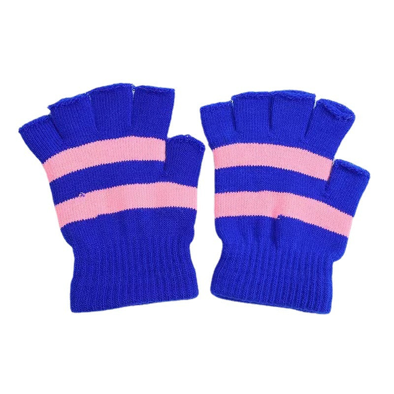 Adult Leaky Five Finger Fleece-lined Writing Office Gloves