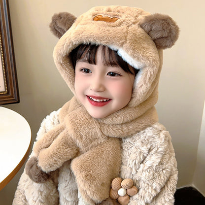 Children's Winter Fleece Lined Padded Warm Keeping Windproof Earflaps Boys Kids' Headwear