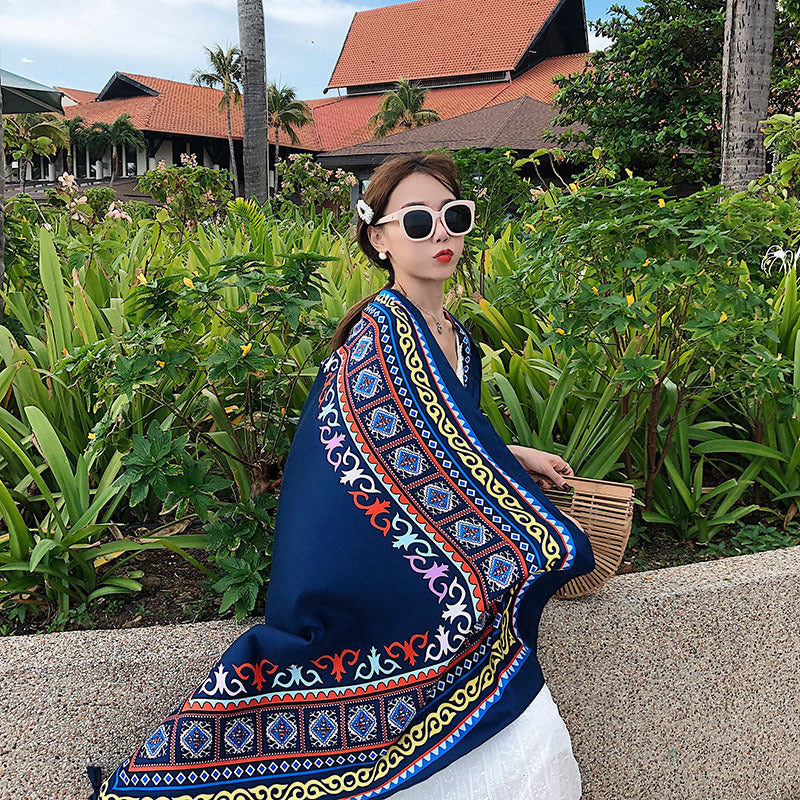 Ethnic Style Shawl Female Summer Hainan Scarfs