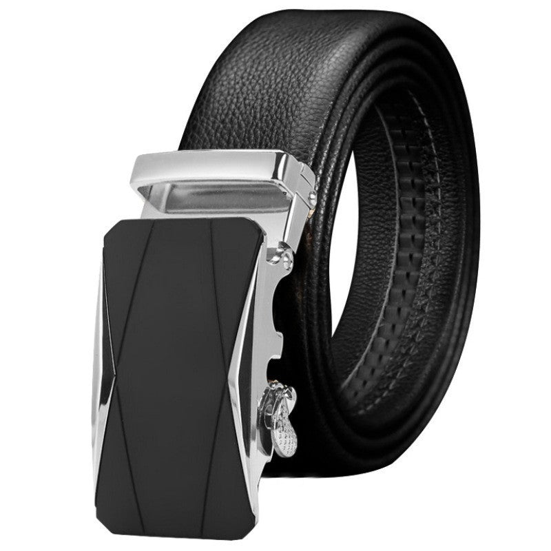 Men's First Layer Cow Leather Automatic Buckle Belts