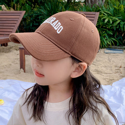 Children's Summer Letters Thin Breathable Sun Protection Sunshade Kids' Headwear