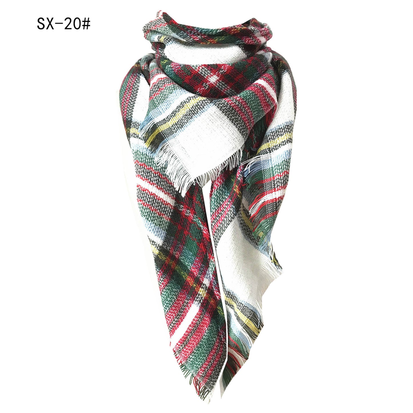 Women's Double-sided Square Triangular Binder Neck Warmer Scarfs