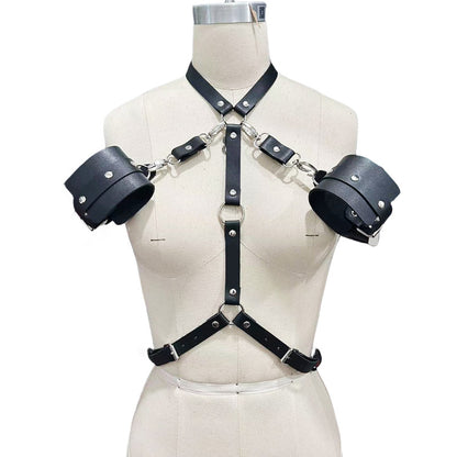 Fashion Leather Binding Props Nightclub Waist Belts