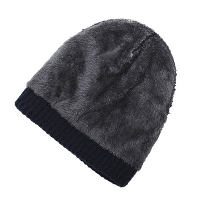 Men's Woolen Winter Mountaineering Fleece-lined Warm Pullover Hats & Caps