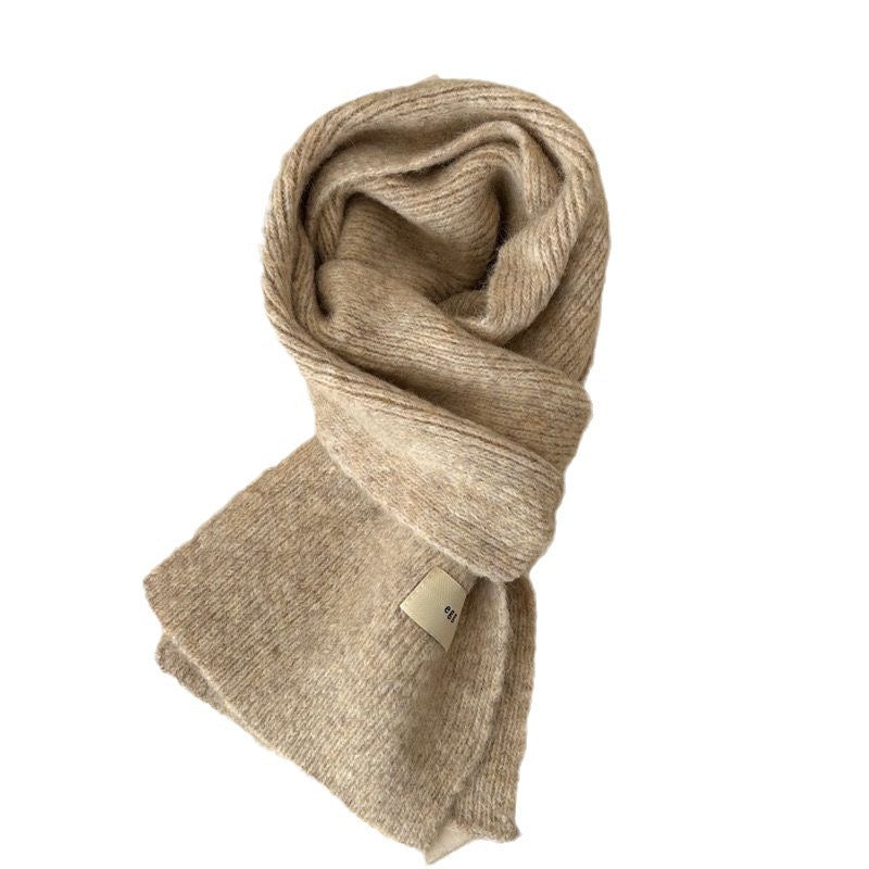 Soft Glutinous Korean Style Mohair Female Winter Scarfs