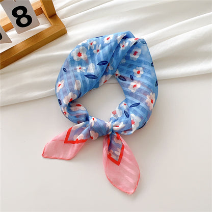 Women's Towel Silk Artistic Fashionable Elegant Hair Scarfs