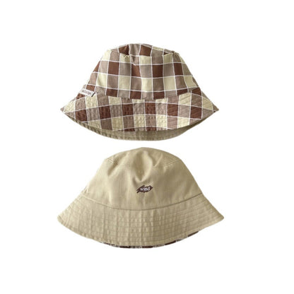 Children's Hat Versatile Boys Double-sided Bucket Fisherman Kids' Headwear