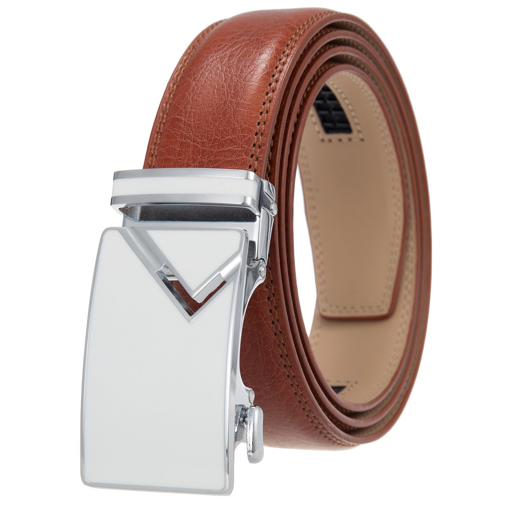 Men's Abrasive Buckle Leather Automatic Fashion Belts