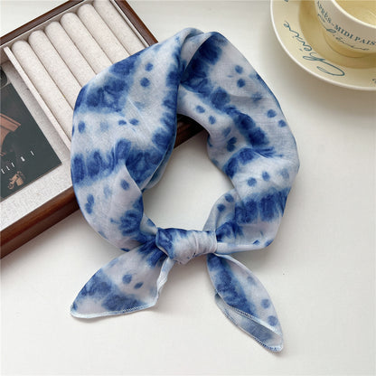 Women's Towel Soft Literary Decoration Silk Retro Scarfs