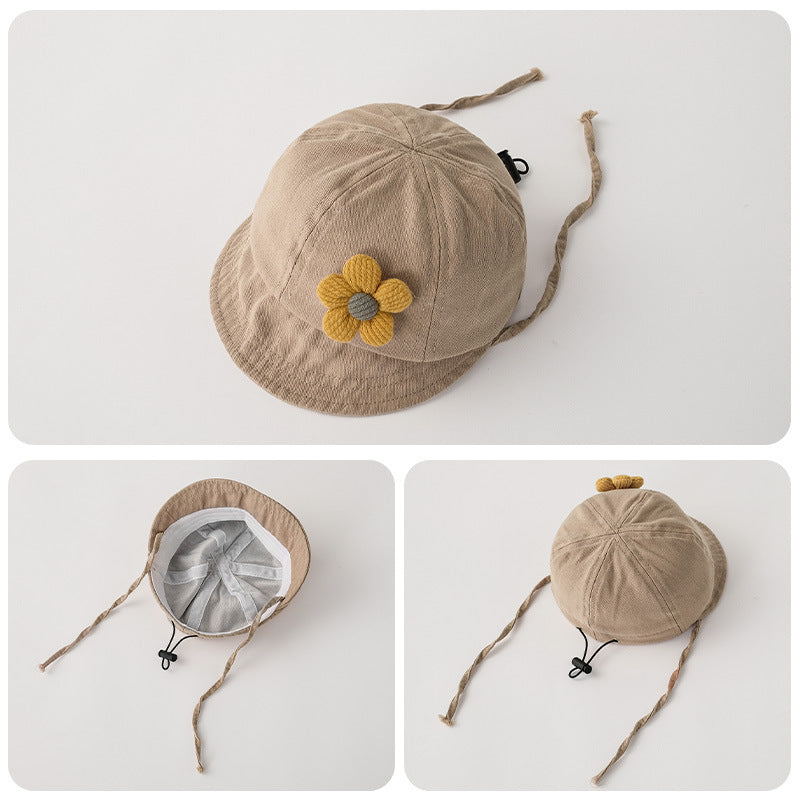 Simple Small Flower Peaked Little Hat Kids' Headwear