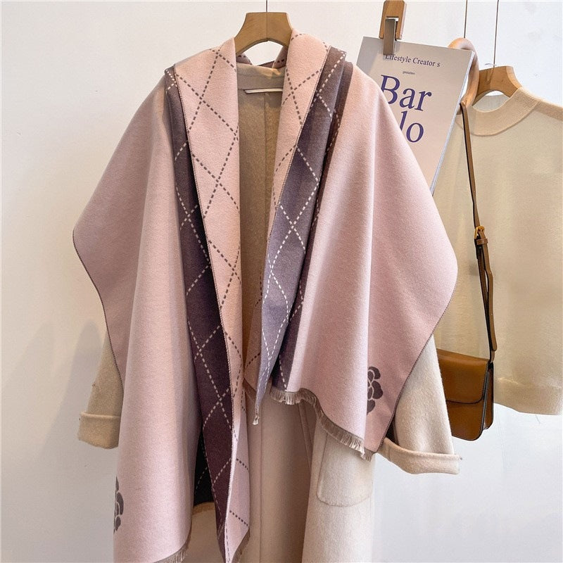 Winter High Sense Thick Warm Air Conditioning Scarfs