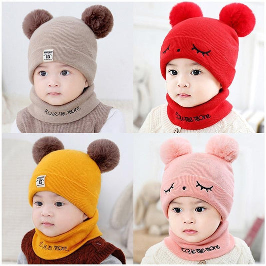 Infant Knitted Earflaps Born Boys Woolen Kids' Headwear