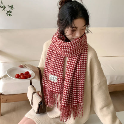 Women's Artificial Cashmere Retro Warm Long Shawl Scarfs