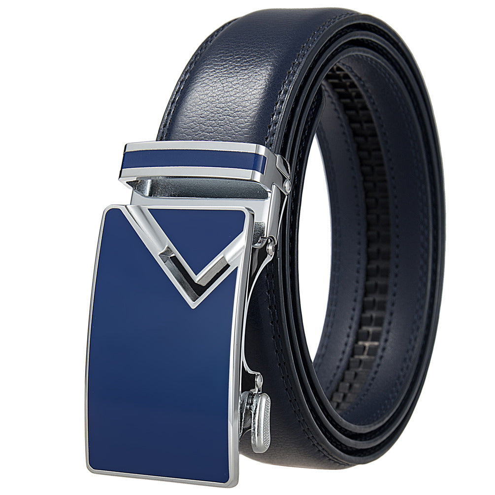 Men's Abrasive Buckle Leather Automatic Fashion Belts