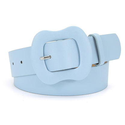 Women's Bag Buckle Fashion Solid Color Suspender Buckles Decorative Belts