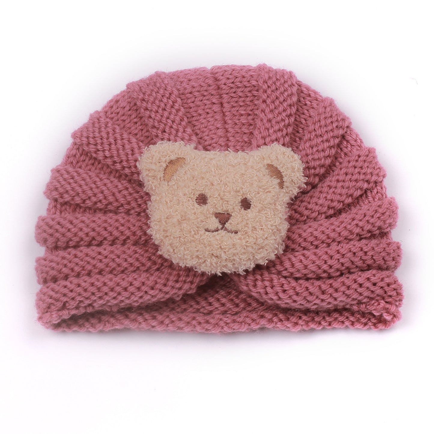 Warm Knitted Hat Cute Bear Head Kids' Headwear