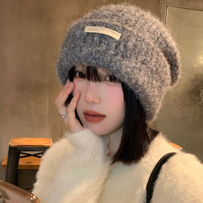 Women's Face Slimming Woolen Korean Style Warm Hats & Caps