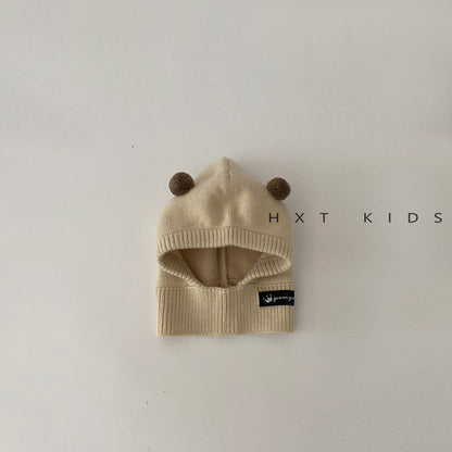 One-piece Super Cute Bear Warm Earflaps Kids' Headwear