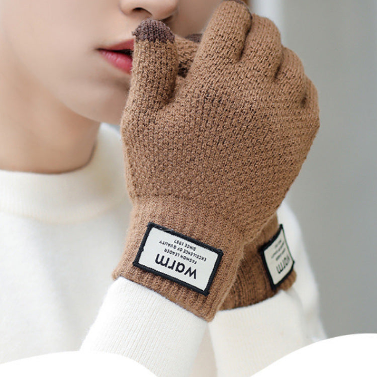 Men's Electric Heating Hand Warming Woven Gloves