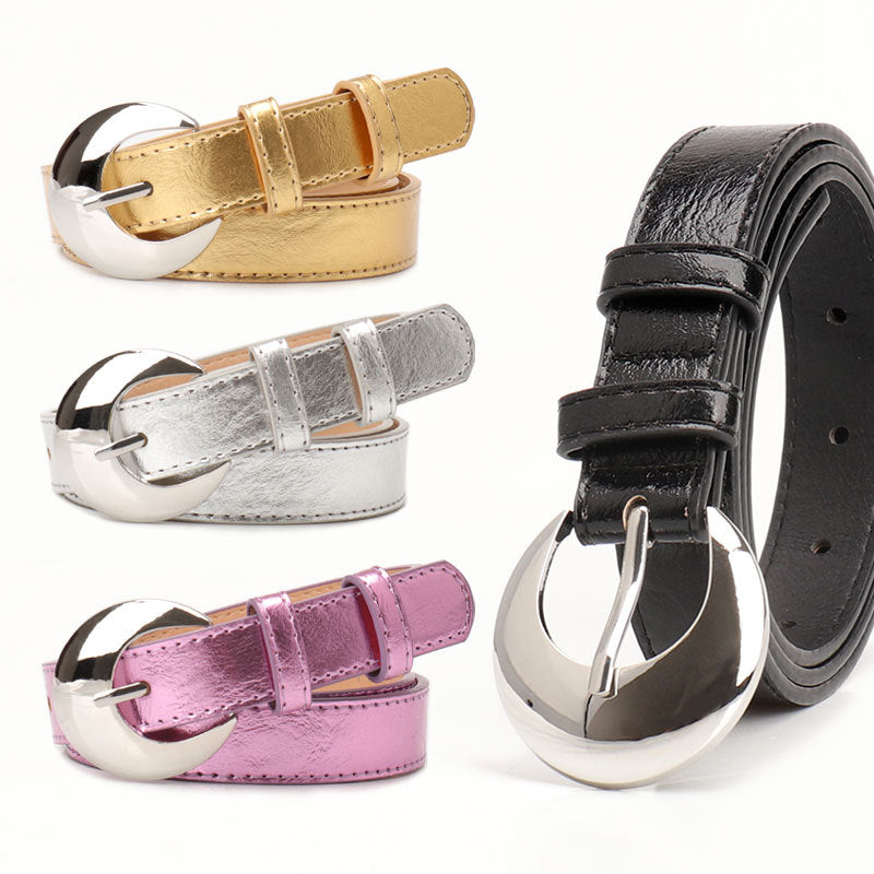 Women's Moon Sier Fashionable Simple Korean Style Belts