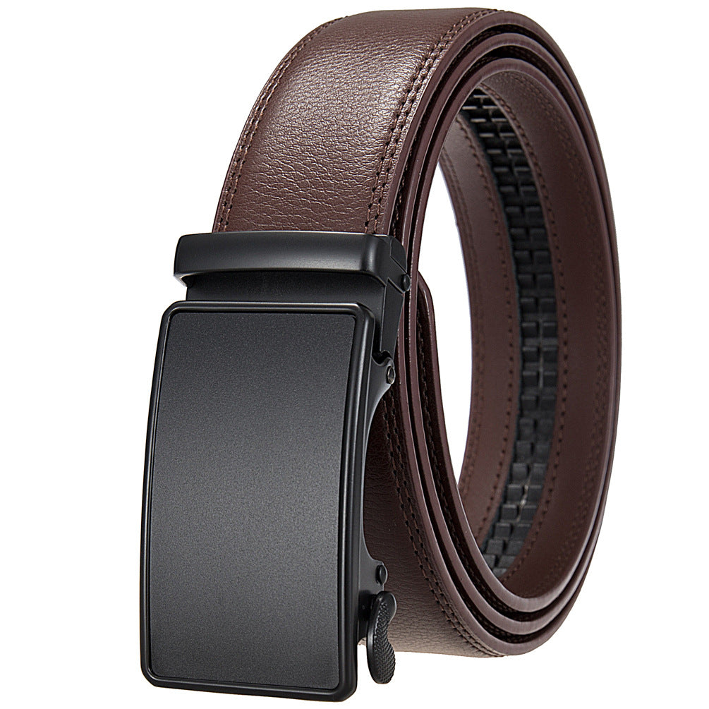 Men's Durable Versatile Automatic Buckle Cowhide Belts