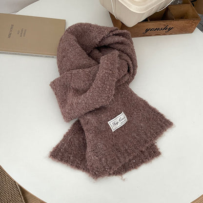 Homemade Korean Romantic Trendy Knitted With Wool Scarfs