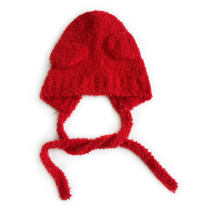 Children's Knitted Hat Cute Furry Boys Thick Warm Kids' Headwear