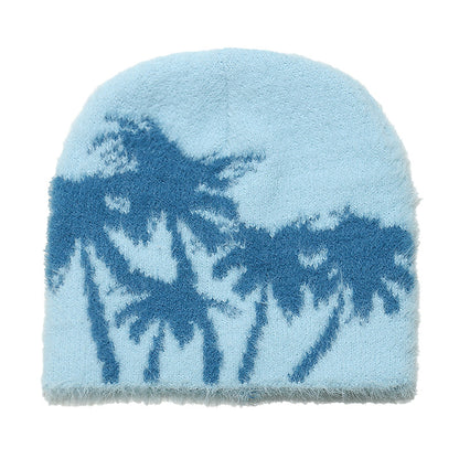 Women's Warm Hat Outdoor Plush Beanie Brimless Hats & Caps