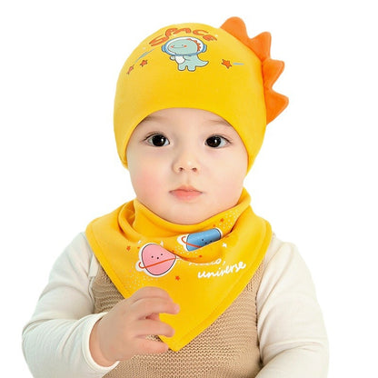 Cotton Beanie Hat Cartoon Sleeve Sleep Triangular Kids' Headwear