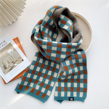 Women's Long Knitted Korean Thickened Warm Fashionable Scarfs