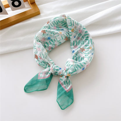 Women's Towel Silk Artistic Fashionable Elegant Hair Scarfs