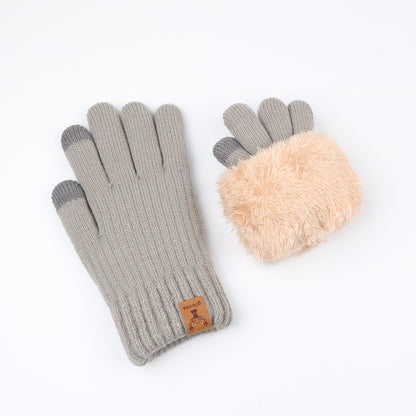 Men's Thickened Fleece-lined Winter Touch Screen Warm Gloves