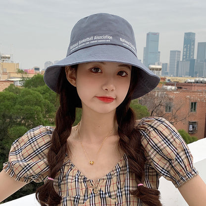 Female Summer Korean Fashion Bucket Round Hats & Caps