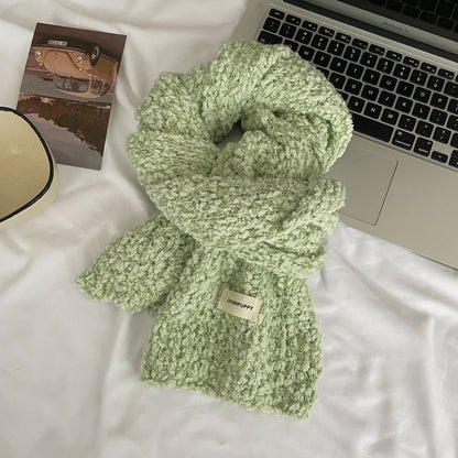 Macaron Comfortable Solid Color Beanie Wool Scarfs