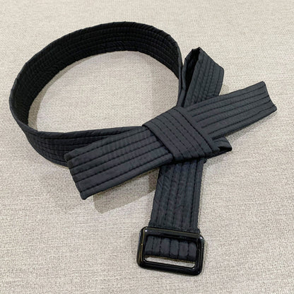 Women's Versatile Wide Down Widened Cotton Bow Belts