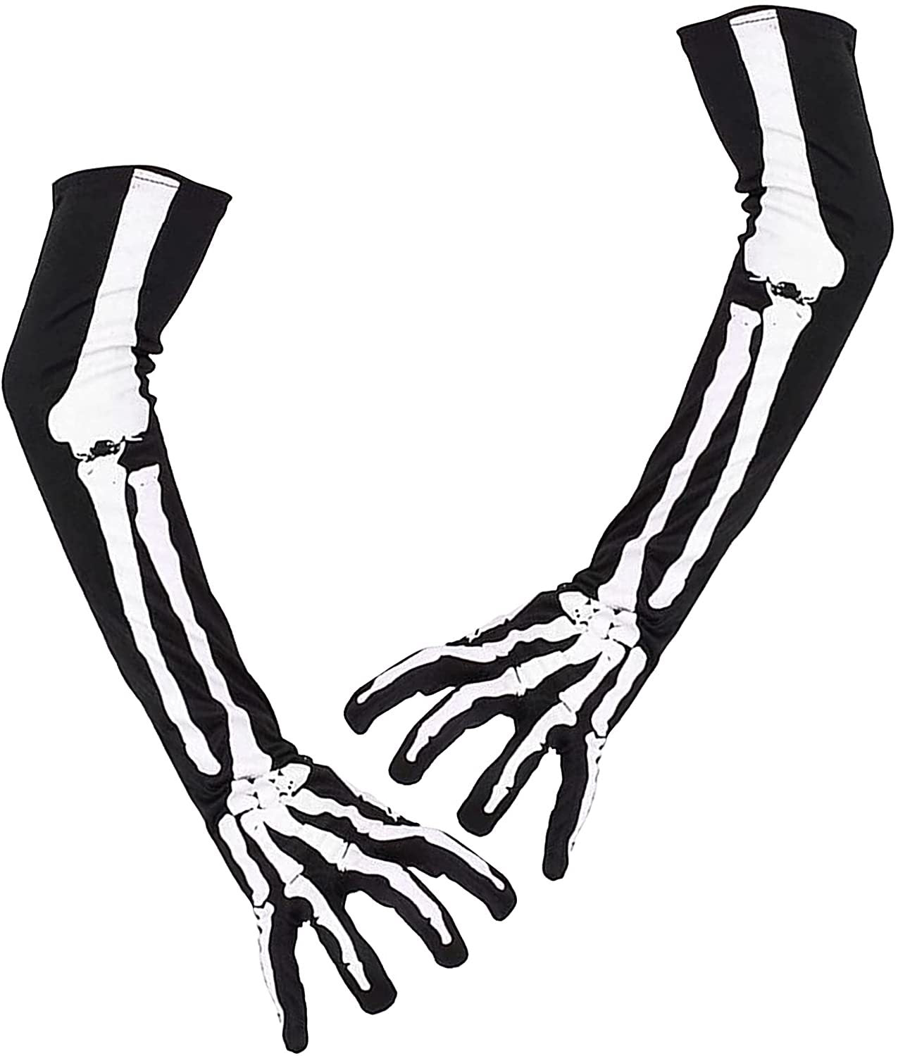 Halloween Skull Skeleton Long Ghost Performance Gloves