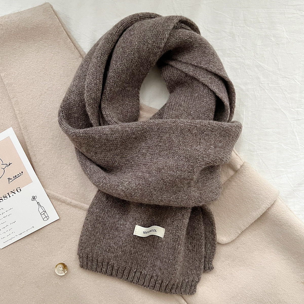 Women's & Men's Selected Australian Pure Cotton Wool Color Scarfs