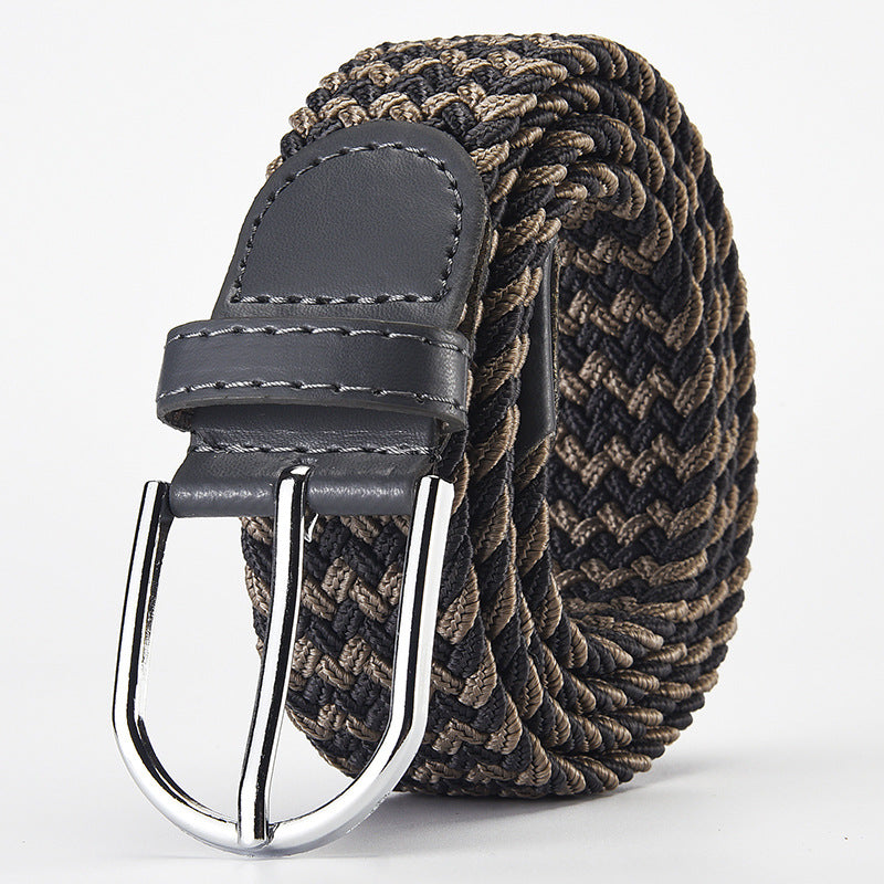 Women's & Men's Woven Stretch Casual Alloy Pin Buckle Belts