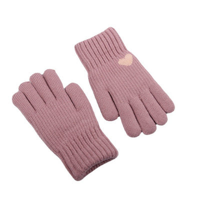 Women's Warm Knitted Wool Brushed Lining Screen Gloves