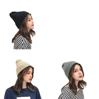 Hat Female Day Korean Style Pure Color Hats & Caps